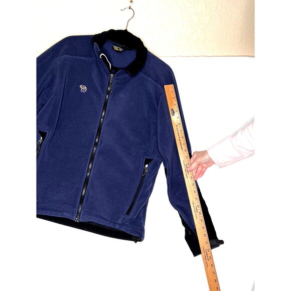 Mountain Hardware size L blue zip-up jacket zip pockets hiking outdoors camping - Picture 11 of 12